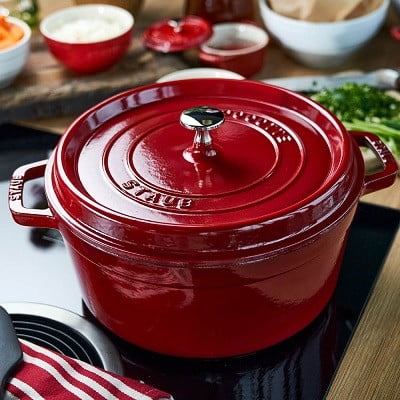 Staub Կաթսա՝ ձուլաթուջից, 26սմ |կլոր | բորդո| 40502-277-0 - Image 3