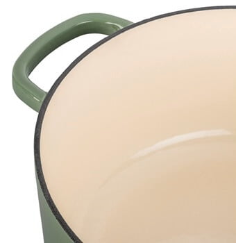 Ballarini Cocotte, 24 cm | green | round | cast iron 75003-578-0 - Image 2