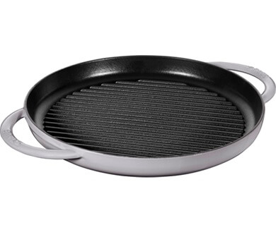 Staub Cast Iron Grill Pan round, 30cm, Grey 40511-782-0