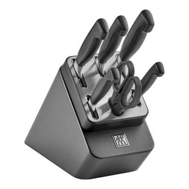 ZWILLING Four Star Knife block set with KiS technology, 7-pcs | ash | anthracite  35148-700-0