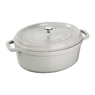 Staub Cocotte, 31 cm | white truffle | oval | cast iron  40501-416-0