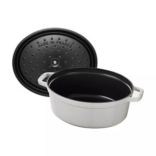 Staub Cocotte, 31 cm | white truffle | oval | cast iron 40501-416-0 - Image 2