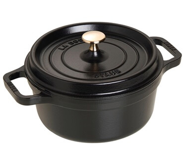 Staub Cocotte, 22 cm | black | round | cast iron 40509-305-0