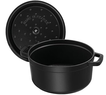 Staub Cocotte, 22 cm | black | round | cast iron 40509-305-0 - Image 2