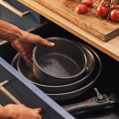 Ballarini Torre 2 pc Fry set 24-28 cm+SAUCEPAN 16+1HANDLE 1011465 - Image 2