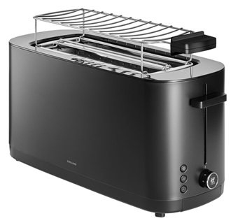 Zwilling Toaster with bun warmer, 2 long slots | black | 1026860