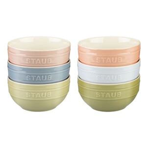 Staub Ceramique Ceramic Bowl set 6pcs 14cm, Mixed colors 1029319