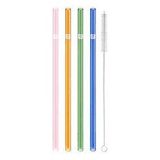 ZWILLING Sorrento Glass straws mixed colors, straight 23cm  39500-602-0