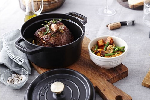 Staub չուգունե կաթսա, 24 սմ, կլոր |սև| 4,7 լ. 40502-285-0 - Image 2