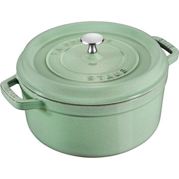Staub La Cocotte Cast Iron Cocotte, round 26cm, Sage, 5,25l  40508-706-0
