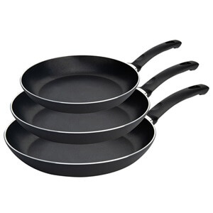 Ballarini Lipari Aluminium Fry pan set 3pcs 20+24+28cm, black  75003-028-0