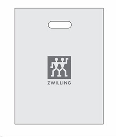 Zwilling Carrier bag M |grey| synthetic| 38x50