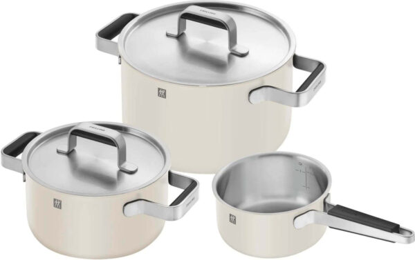 ZWILLING Pure Cookware Set stainless steel, white, 3pcs. 1028807