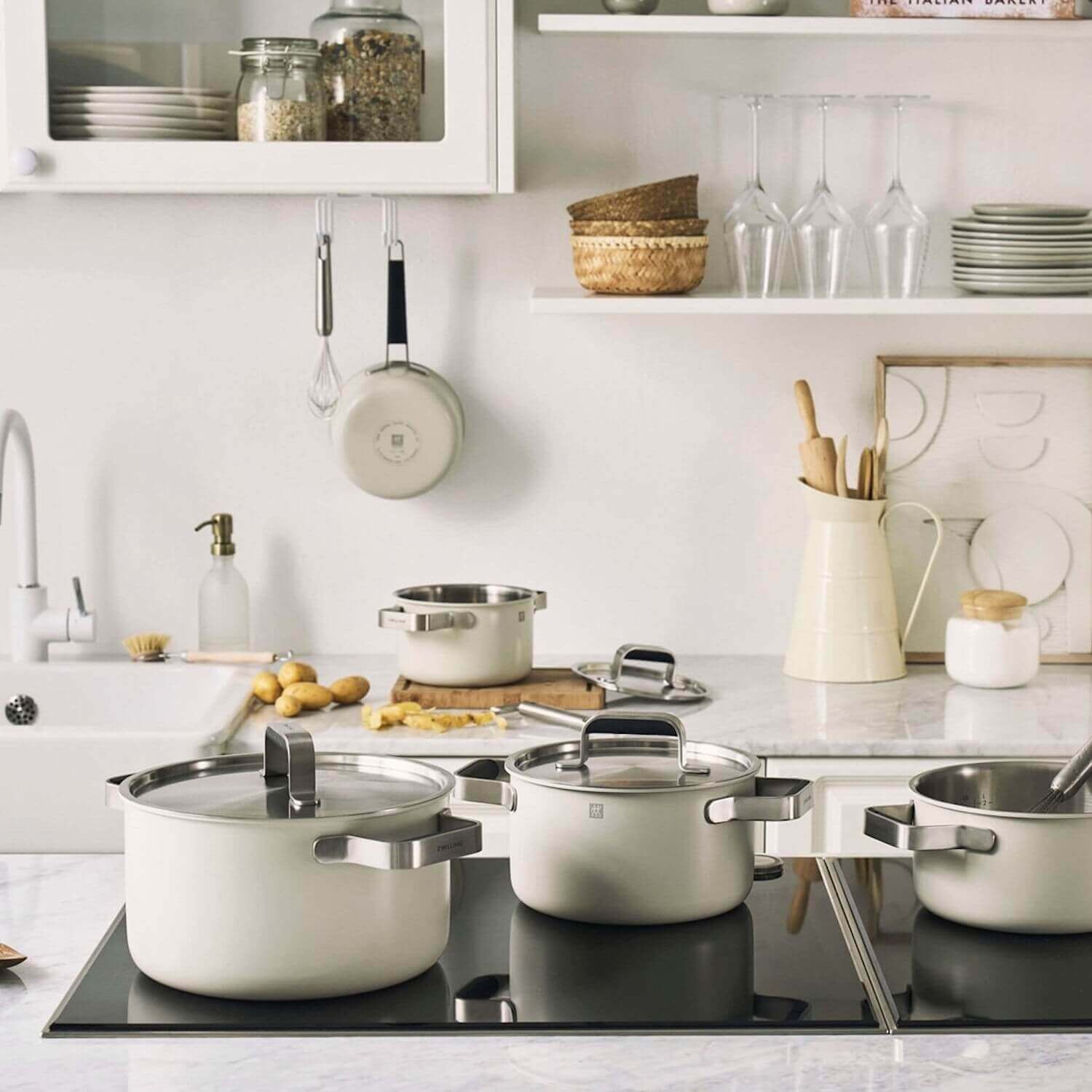 ZWILLING Pure Cookware Set stainless steel, white, 3pcs. 1028807 - Image 2