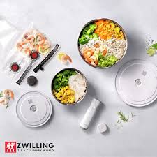 ZWILLING Fresh & Save Bowls Vacuum starter set st.steel M/L, white, 9psc. 1031015 - Image 2