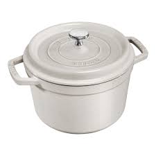Staub High Cocotte White Truffle, 24cm,  4,7l 40508-223-0/1003768