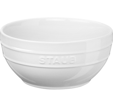 Staub Ceramique Bowl 24cm, white |ceramic|round| 1027974