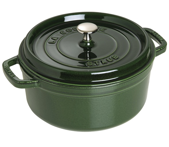 Staub Կաթսա ձուլաթուջից, 26սմ, 5.25Լ |կլոր|բազիլիկ կանաչ| 40509-358-0/1003977